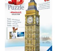 RAVENSBURGER - 3D PUZZLE MINI BIG BEN, 54 PEZZI, 8 ANNI