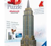 RAVENSBURGER - 3D PUZZLE MINI EMPIRE STATE BUILDING, 54 PEZZI, 8 ANNI