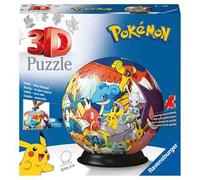 Ravensburger - 3D Puzzle Personaggi Pokémon, Puzzle Ball, 72 Pezzi, 6+ Anni