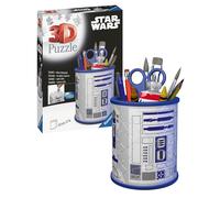 Ravensburger - Puzzle 3D Star Wars, Portapenne 57 Pezzi, Bambini 6+ Anni | Puzzle 3D portapenne Star Wars da 57 pezzi, gioco creativo e divertente per bambini dai 6 anni, ideale come idea regalo.
