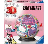 Ravensburger - Puzzle 3d Ball Hello Kitty | Puzzle 3d Bambini A Partire Dagli 6 Anni | Modellismo Da Costruire Bambini Di 73 Pezzi | Regalo Bambino 6 Anni E Più