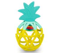 Ravensburger 4869 Play sonaglio: Ananas, dentifricio, Giocattolo in Silicone per Bambini a Partire da 0 Mesi, Colore Giallo, 2004869