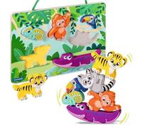 Ravensburger 4872 Play+ Puzzle Magnetico in Legno: Giungla, Puzzle in Legno, Giocattolo a Partire da 1 Anno