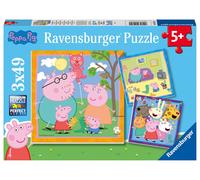 Ravensburger 5579 Peppa Pig Jigsaw Puzzles for Kids Age 5 Years Up-3x 49 Pieces