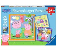 Puzzle Peppa Pig 3x49 pezzi