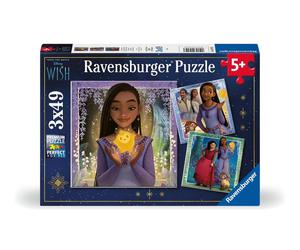 Ravensburger 5702 Disney Wish Movie-3x 49 Piece Jigsaw Puzzles for Kids Age 5 Ye