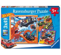 Ravensburger 5722 Hot Wheels 3X 49 Piece Jigsaw Puzzles for Kids Age 5 Years Up