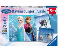 Ravensburger Adventure nel mondo della neve 3 x 49 pezzi