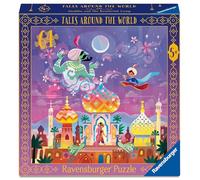 Ravensburger - Aladino E La Lampada Magica, Puzzle 5+ Anni, Puzzle 64 Pezzi | Puzzle educativo da 64 pezzi ispirato ad Aladino e la Lampada Magica, ideale come gioco divertente e idea regalo dai 5 anni.