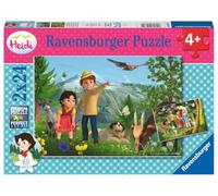Ravensburger- Animali 05672 - Heidi's Adventure - 2 x 24 Pezzi Heidi Puzzle per Bambini dai 4 Anni