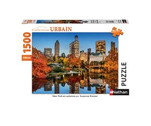 Ravensburger- Antoni Gaudí Puzzle New York in Autunno 1500 Pezzi, Colore Altro, Norme, 87788