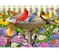 Ravensburger-Alla Piscina per Uccelli Puzzle, Multicolore, 16793