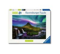 Ravensburger - Aurora su Kirkjufell 1000 Pezzi | Puzzle Adulti | Dimensione Di 50x70 | Ravensburger Puzzle 1000 Pezzi Foto | Idee Regalo