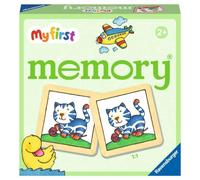 Ravensburger- Auto Ravensburger-20877 - My First Memory Le Mie Cose preferite, Gioco di memorizzazione e Ricerca con schede grafiche Extra Grandi per Bambini dai 2 Anni in su, Colore Rosso, 20877