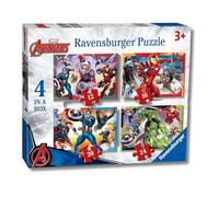 Ravensburger - Avengers, Puzzle 3+ Anni, 4 Puzzle Progressivi 12-24 Pezzi | 4 puzzle progressivi a tema Avengers da 12, 16, 20 e 24 pezzi, giochi educativi e divertenti, ideali come regalo dai 3 anni.