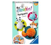 Ravensburger Animals 18429 Be Creative-Animali con Pompon, Fai da Te, per Bambini dai 6 Anni in su, Multicolore, Neue Version