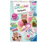 Ravensburger - Be Creative - Be Creative Midi: PonPon Kawaii Portachiavi | Giochi Creativi Bambini 4 Anni o Piú | Kit Lavoretti Creativi per Bambini | Idee Regalo Bambini 4 Anni