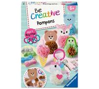 Ravensburger - Be Creative - Be Creative Midi: PonPon Kawaii Portachiavi | Giochi Creativi Bambini 4 Anni o Piú | Kit Lavoretti Creativi per Bambini | Idee Regalo Bambini 4 Anni