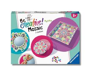 Ravensburger - Be Creative Maxi Mosaico Bambini | Giochi Creativi Bambina 8 Anni o Piú | Kit Lavoretti Creativi per Bambini | Idee Regalo Bambina 8 Anni