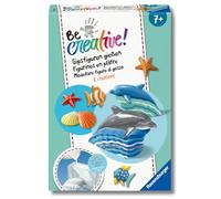 Ravensburger - Be Creative Midi | Sculture in Gesso Delfini | Giochi Creativi Bambina 7 Anni | Gioco Bambina 7 Anni o Più | Kit Lavoretti Creativi per Bambini