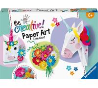 Ravensburger: Be Creative Midi Xl - Paper Art Fiori E Unicoro -