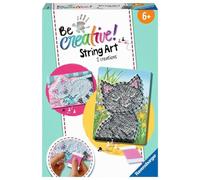Ravensburger - Be Creative - String Art Midi - Gatti - Gatti - Quadro in Filo teso - Creazione di Oggetti - Tempo Libero - attività Rilassante e Creativa - da 6 Anni - 18246