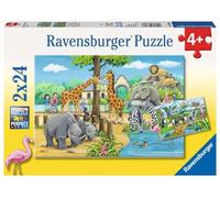 Puzzle Benvenuti allo Zoo 2x24 pezzi Ravensburger