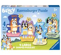 Ravensburger Bluey 4 Large Shaped Jigsaw Puzzles (10, 12, 14, 16 Piece) for Kids