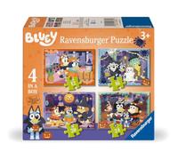 Ravensburger Bluey Halloween - Set di puzzle 4 in 1, per bambini | Dai 3 anni in su, divertente avventura di Halloween bluey, qualità premium, pezzi perfetti