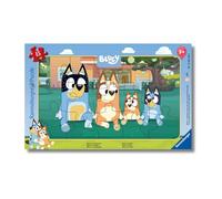 Ravensburger - Puzzle Bluey, Puzzle bambini 3 anni, 15 pezzi, 25x14.50cm