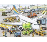 Ravensburger Busy Airport - 35 Piece Jigsaw Puzzle for Kids - Every Piece is Uni
