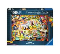 Ravensburger Busy Birdies - Puzzle da 1000 pezzi, design unico, tecnologia Softclick, appassionati di puzzle