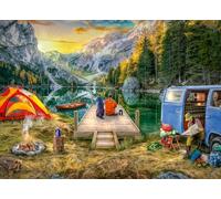 Ravensburger Calm Campside - Puzzle da 1000 Pezzi, per Adulti e Bambini, dai 12 Anni in su