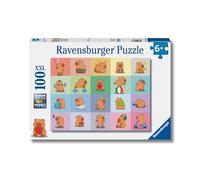 Ravensburger - Capibara XXL 100 Pezzi | Puzzle 6 Anni In Su | Puzzle 100 Pezzi Per Bambini Da 6 Anni In Su | 49 x 36 | Puzzles Ravensburger | Regalo Bambino