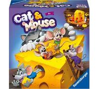 Ravensburger - Cat&Mouse, Gioco da Tavolo per Tutta la Famiglia, 2-4 Giocatori, 4+ Anni, Edizione in Italiano