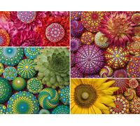 Ravensburger Color Your World Series: Mandala Blooms Puzzle da 500 pezzi per adulti - 80688 - Utensili fatti a mano, Made in Germany, ogni pezzo si adatta perfettamente