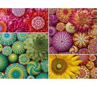 Ravensburger Color Your World Series: Mandala Blooms Puzzle da 500 pezzi per adulti - 80688 - Utensili fatti a mano, Made in Germany, ogni pezzo si adatta perfettamente