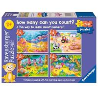 Ravensburger Counting Animals - Puzzle My First per bambini di età 2 anni (24 mesi) - 6, 8, 10 e 12 pezzi