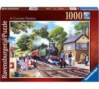 Puzzle Fermata del Treno in Campagna RAVENSBURGER 1000 Pezzi