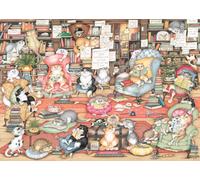 Ravensburger Crazy Cats Bookclub 1000 Piece Jigsaw Puzzles for Adults and Kids A