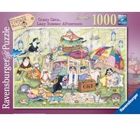 Ravensburger Crazy Cats Lazy Summer Afternoon - Puzzle da 1000 pezzi, per adulti e bambini, dai 12 anni in su