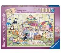 Ravensburger Crazy Cats Lazy Summer Pomeriggio 1000 pezzi puzzle per adulti e bambini dai 12 anni in su, Multicolore, 16975