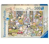 Ravensburger Crazy Cats The Good Life 500 Piece Jigsaw Puzzle for Adults & Kids