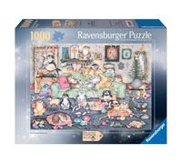 Ravensburger - Puzzle Cracker di Natale dei gatti pazzi - 1000 Pezzi