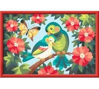 Ravensburger CreArt 12023134 - Uccelli colorati - Dipinto con numeri per bambini dai 9 anni in su