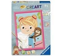 Ravensburger CreArt 12023308 - Tilli & Otti - Dipinto con numeri per bambini dai 7 anni in su tratto dal popolare libro per bambini «Mein Knopf, ein Universum» di Carmushka