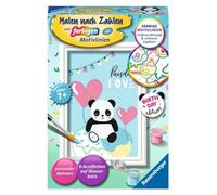 Ravensburger CreArt 20058 - Panda Love - Dipingere con i Numeri, Panda per Bambini a Partire dai 7 Anni in su