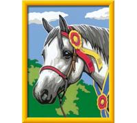 Ravensburger Painting by Numbers - Cavallo da Corsa Orgoglioso (CONFEZIONE E ISTRUZIONI IN TEDESCO) - 1 pz.