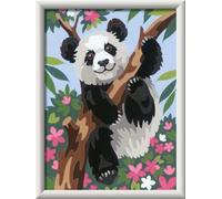 Ravensburger CreArt 20161 - Grazioso Orso Panda per Bambini dai 9 Anni in su, Set da Pittura con Cornice, Pennello e Colori acrilici, Regalo per Ragazze e Ragazzi