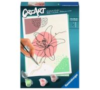 Ravensburger CreArt 23542 Floral Line Art - Dipingere con i numeri, dai 12 anni in su